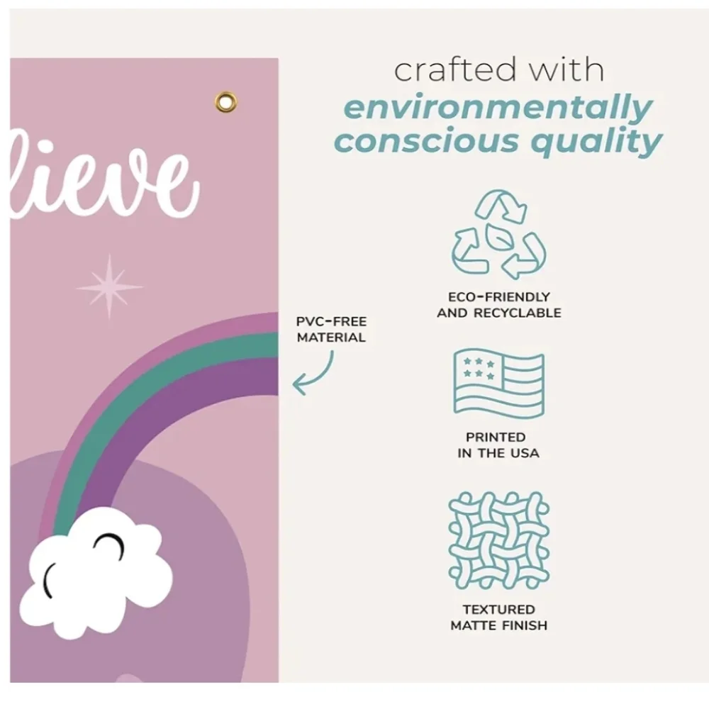Unicorn Growth Chart with Rainbow and Butterflies